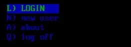 Vertical menu Example